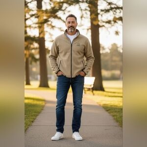 Ducks Unlimited Size XL Men's Tan Fleece Jacket